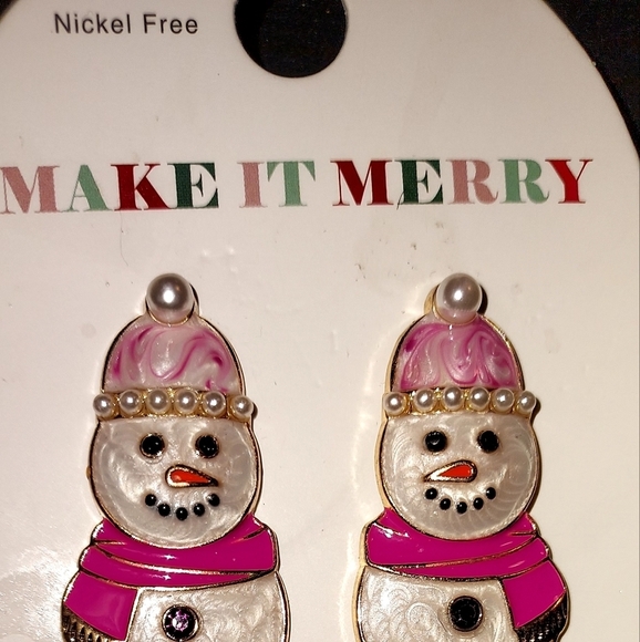 Make it merry snowman post drop earrings discontinued - Picture 4 of 6